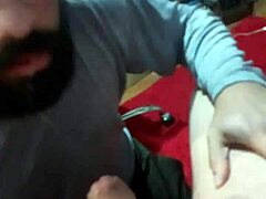Chubby gay gets a blowjob