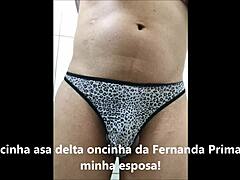 Cdzinha limasp giving it in leopard thong