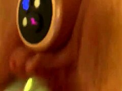 Blonde's Intense Toy Play Close