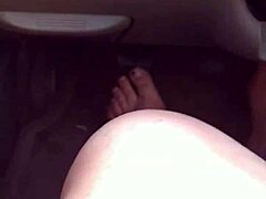 curvymetalhead’s kinky foot fetish driving clip