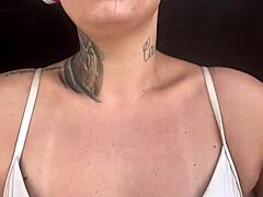 Cheeky Bodybuilder Flashes Big Tits At Gym