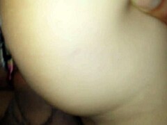 Young wife's perky breasts and toy play