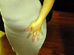 Latina wife reveals her undies