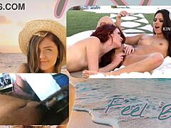 Lesbians suck and stroke monster cocks
