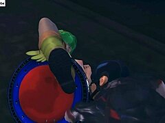 Green Forest Goddess Seduces Captain America