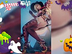Slam dunking Halloween XXX porn stars