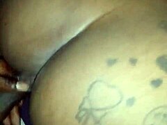 ebony teen takes monster cock in tight pussy