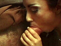 Brunette Dominates in Fierce Gangbang Scene