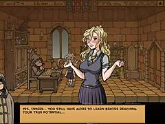 Witch Trainers naughty slut's first handjob