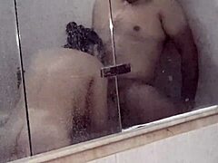 Horny girlfriend gives rough blowjob