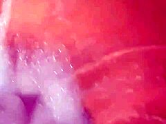 Intense scene with foam and anal