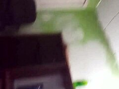 Slim ebony treats massive amateur