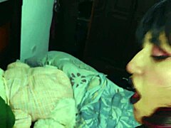 Petite goth girlfriend gets pounced