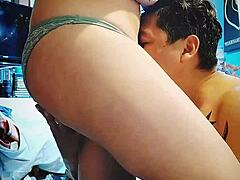 Neighbor gives me a blow job