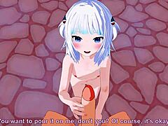 Play Gura's 3D dating game