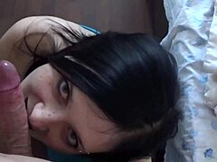 Brunette Teen’s Best Blowjob Cumshot On Face