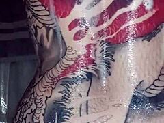 Wife's kinky shower self-pleasure journey