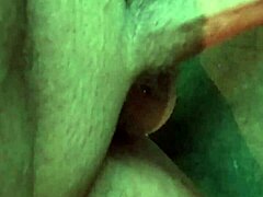 he strokes his huge monster cock in a homemade solo session, getting so horny