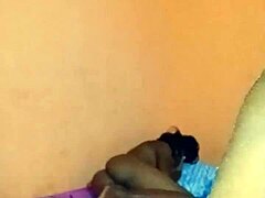 Petite ebony teen on cam
