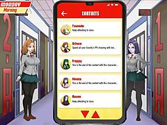 Scholarly strip-tease video game experience