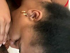 What's Behind This Ebony Amateur's Sultry Blowjob?