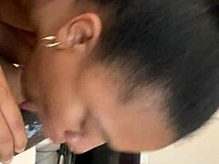 Black Goddess Stuns with Oral