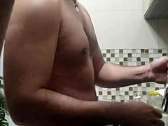 Steamy Gay Moment During Dishwashing