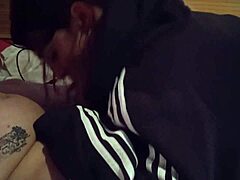 Slutty Canadian gets deepthroated hard