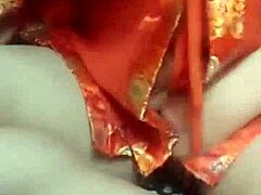 asian babe fingers herself hard and fast