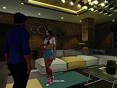 Deepthroat surprise for beautiful brunette