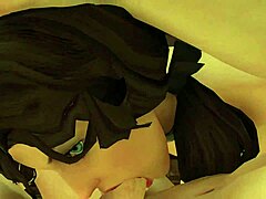 True hentai blowjob with facial finish