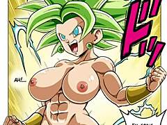 Big-boobed and round-assed DBZ babes
