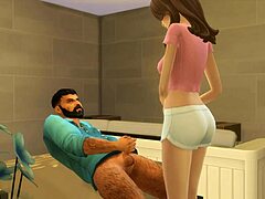 Bisexual hunk in gay action