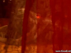 White MILF licks Indian stud's ass