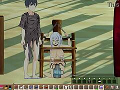 Crazy anime girl on steamy scenes