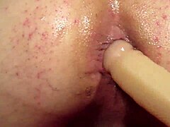 Elly Takes Dildo Deep in Anal Play