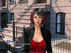 Big-boobed women in erotic scenes