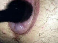 Fucking My Puffy Man Pussy with Toy