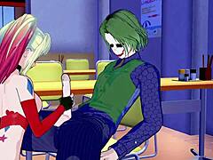 Harley Quinn Hentai Wild Blowjob Action