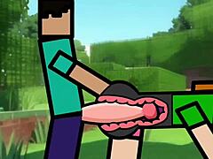Steve gets facial and creampie