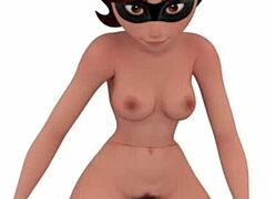 Stunning 3D nude with curves