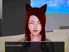 Redhead teen's big ass meets family