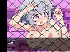 exhibitionist anime girl serina suzuyo flashes for wild thrill