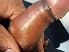 Solo gay toilet action with blowjob