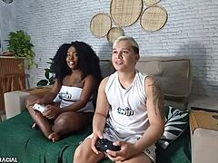 Interracial Gay Fuck Breaks Game