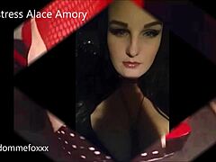 Mistress Alace Amory's big bust and foot fetish fun