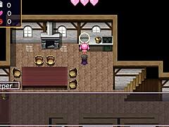 Noelle's curves in erotic gameplay
