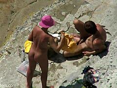 Beach Couple's Bold Intimacy