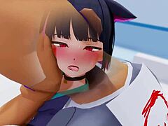 Kazusa’s wild ride in 3d hentai action