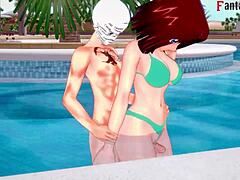 Anzu and Tea in 3D